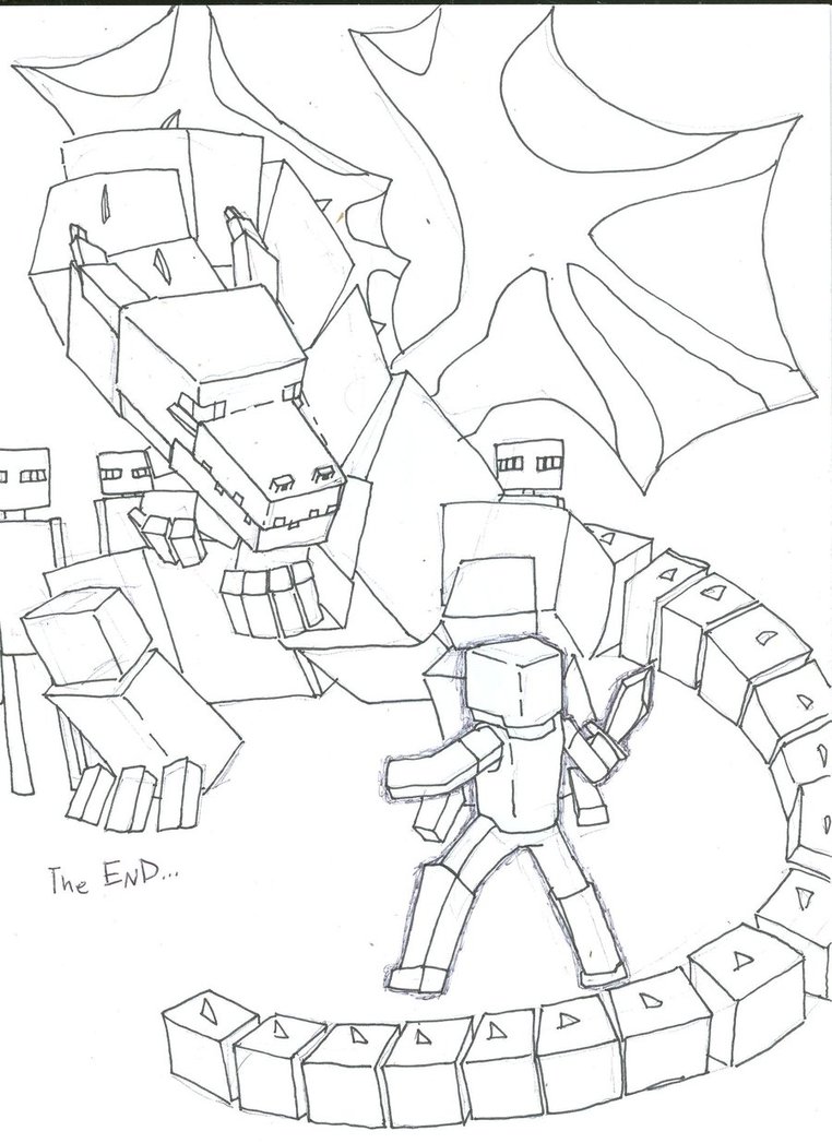 Ender Dragon Coloring Pages 762x1047 Ender Dragon Coloring Pages