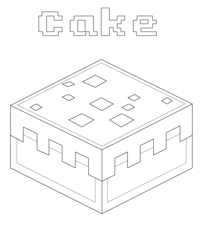 419x480 Drawn Minecraft Printable Coloring