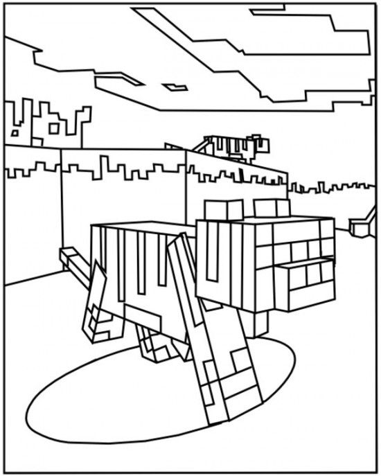 Minecraft Ghast Coloring Pages at GetColorings.com | Free printable ...