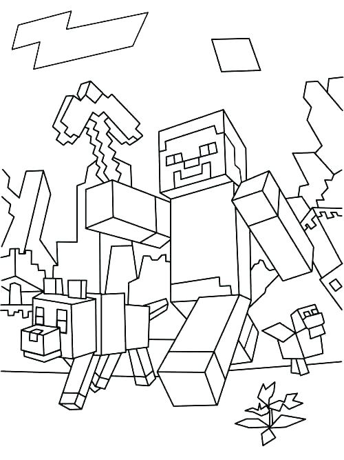 500x667 Minecraft Girl Skins Coloring Pages Color Page Free For Girls