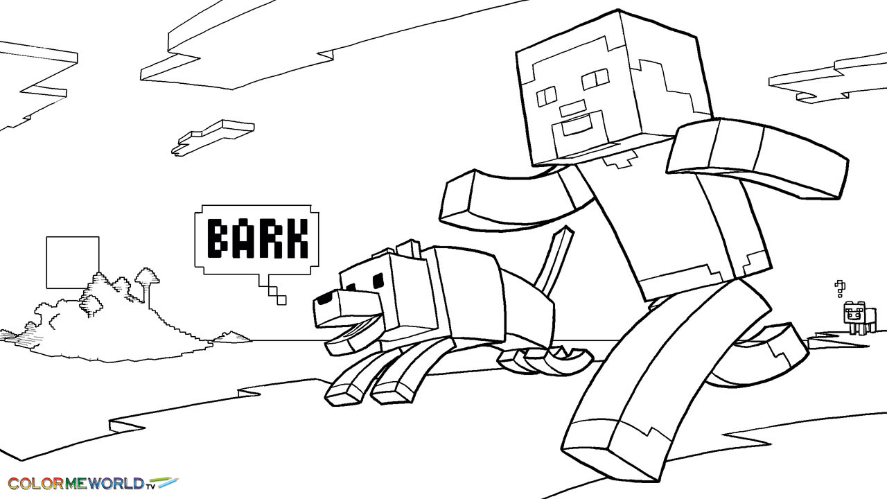 Minecraft Coloring Pages Kids Incredible Steve Page 1280x720 Minecraft Coloring Pages Kids Incredible Steve Page