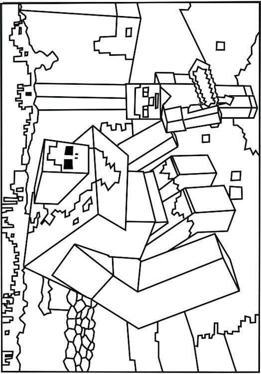 Lego Minecraft Coloring Pages A Printable Monster Coloring Page 524x750 Lego Minecraft Coloring Pages A Printable Monster Coloring Page