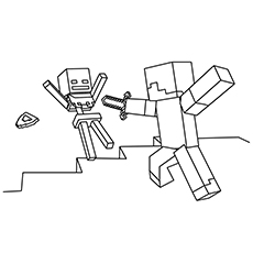 Minecraft Logo Coloring Pages