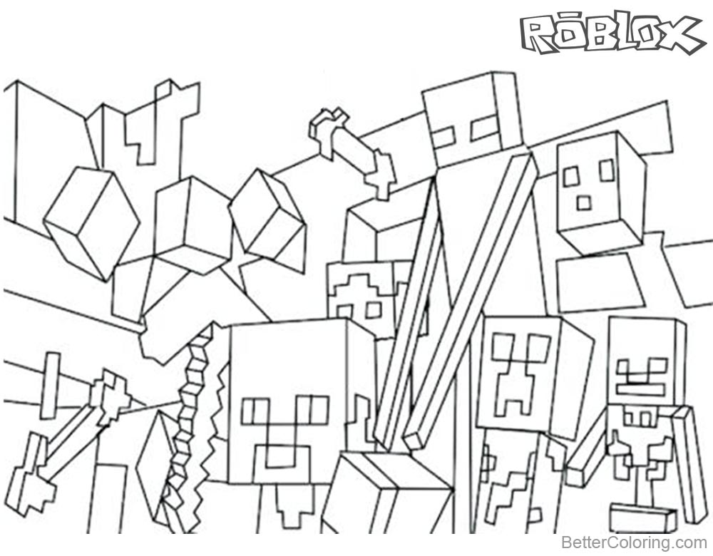 Minecraft Logo Coloring Pages at GetColorings.com | Free printable ...