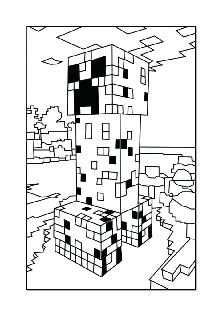 724x1024 Minecraft Free Printable Coloring Pages Free Coloring Pages Best