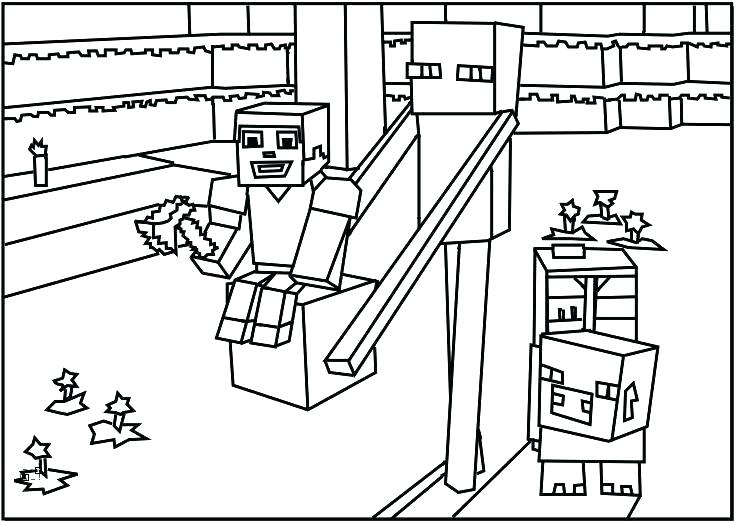 Minecraft Pig Coloring Pages at GetColorings.com | Free printable ...