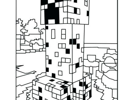 440x330 Minecraft Herobrine Colouring Pages Coloring Pages Printable