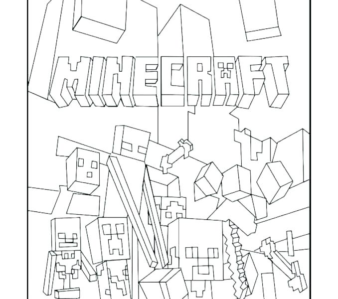 678x600 Free Minecraft Coloring Pages Print Coloring Print Free Printable