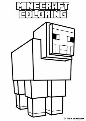 283x400 Printable Minecraft Coloring Coloring Pages