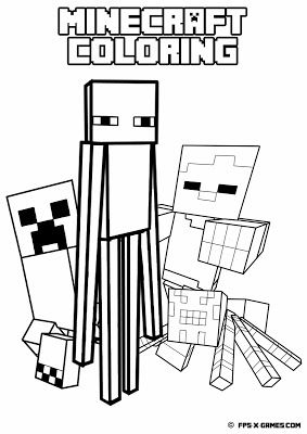 283x400 48 Best Minecraft Coloring Pictures Images