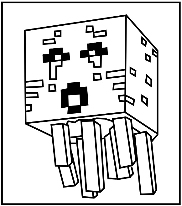 Easy Minecraft Houses Coloring Pages Awesome Minecraft Coloring 581x658 Easy Minecraft Houses Coloring Pages Awesome Minecraft Coloring
