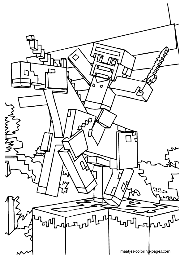 595x842 Minecraft Coloring Pages Stampy 402680