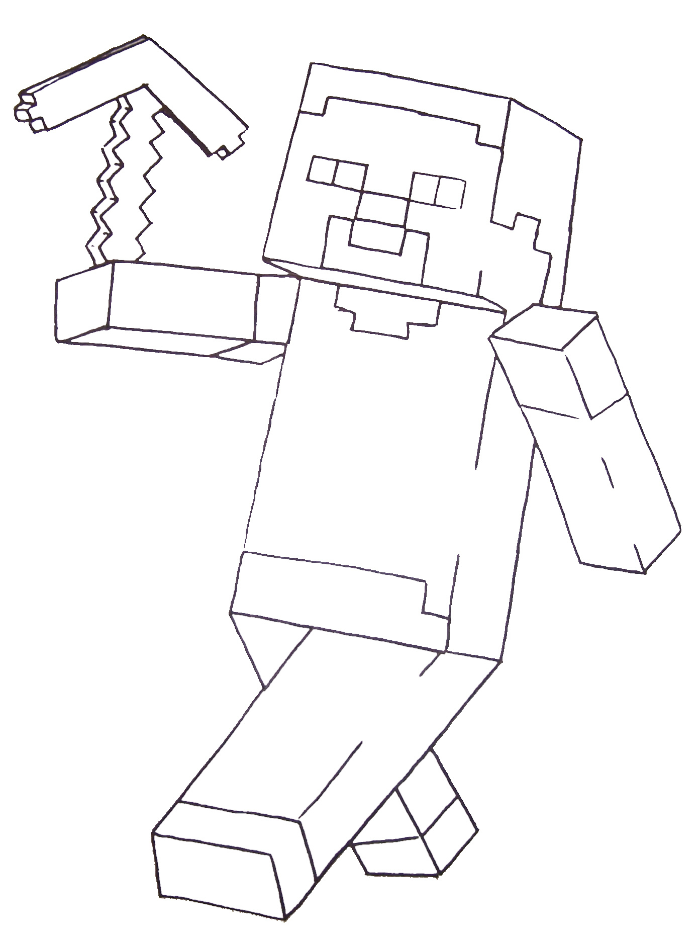 New Minecraft Steve Coloring Pages Printable 1393x1865 New Minecraft Steve Coloring Pages Printable