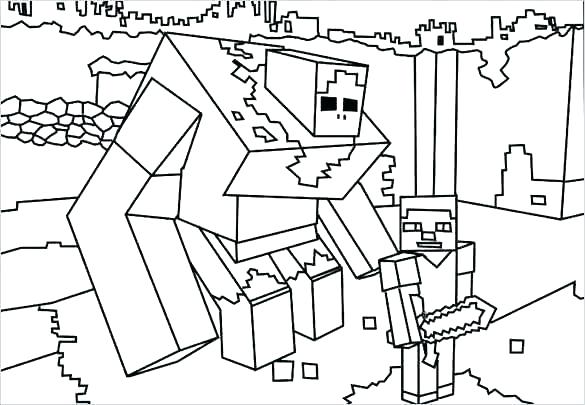 Minecraft Coloring Page Free Printable Coloring Pages Coloring 585x405 Minecraft Coloring Page Free Printable Coloring Pages Coloring