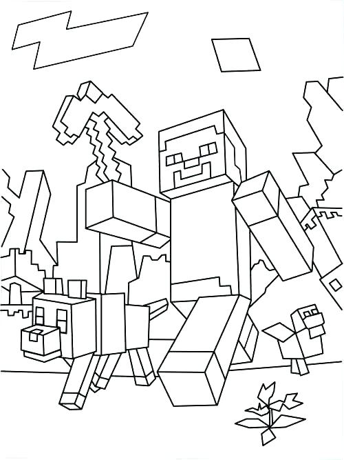 Free Minecraft Coloring Pages Sword Coloring Pages Minecraft Steve 500x667 Free Minecraft Coloring Pages Sword Coloring Pages Minecraft Steve