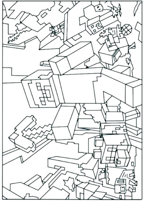 Minecraft World Coloring Pages at GetColorings.com | Free printable ...