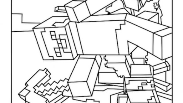 Minecraft World Coloring Pages at GetColorings.com | Free printable ...
