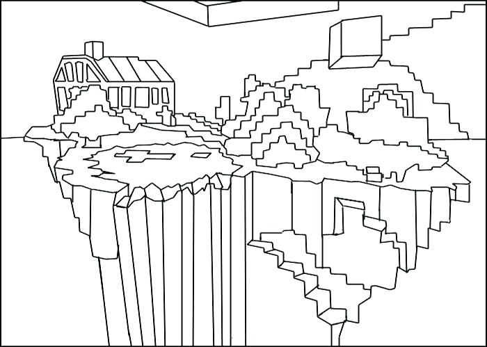 Minecraft World Coloring Pages at GetColorings.com | Free printable ...
