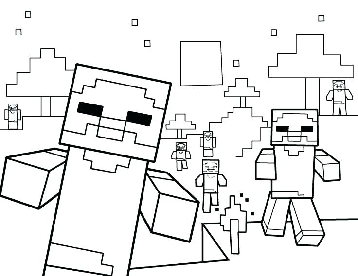 Minecraft World Coloring Pages at GetColorings.com | Free printable ...