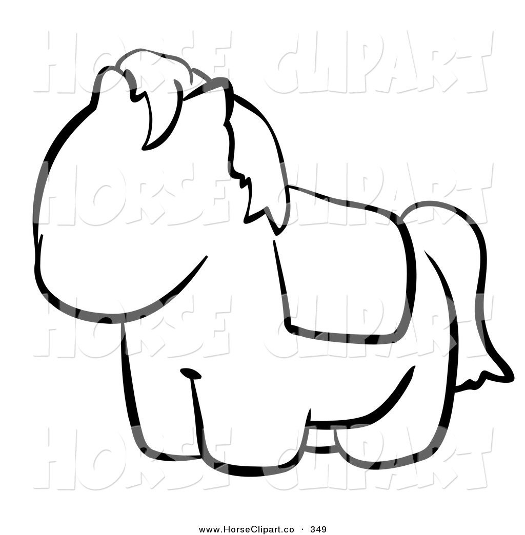 Pony Clipart Outline 1024x1044 Pony Clipart Outline