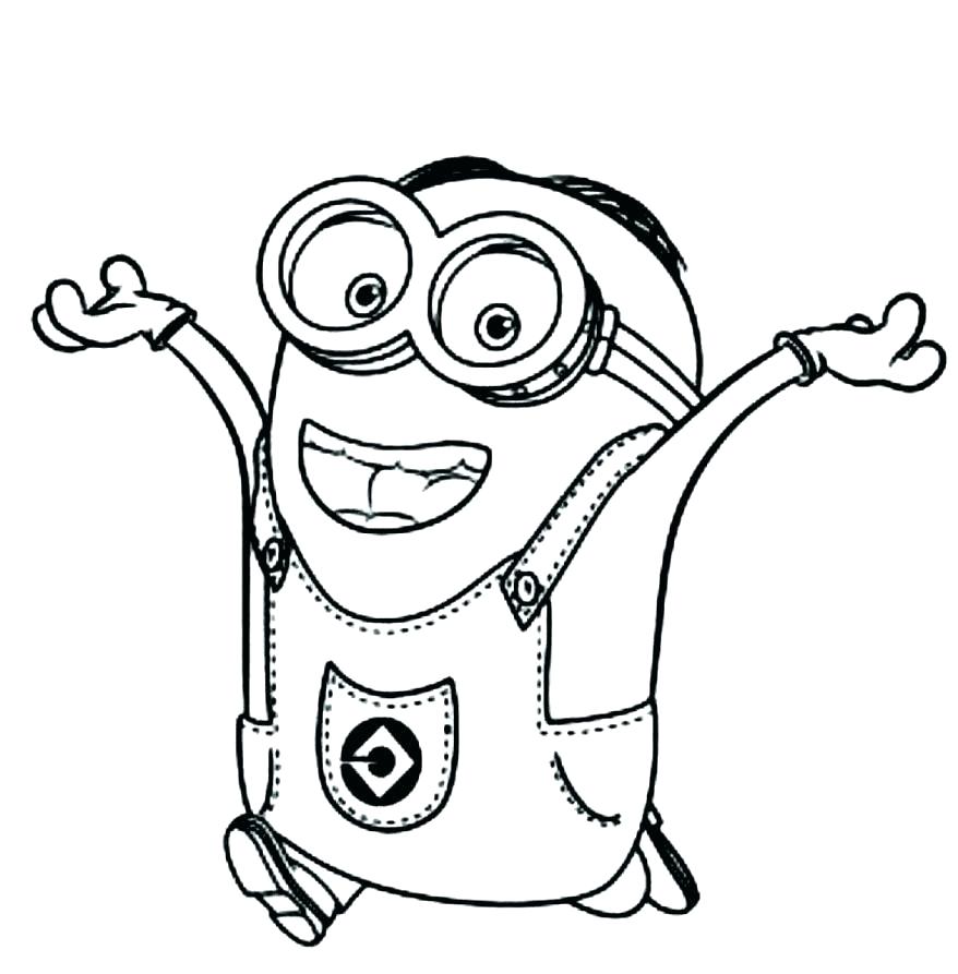 Minion Birthday Coloring Pages