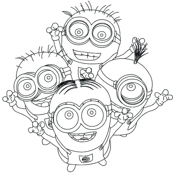 600x597 Printable Minions Coloring Pages Minions Coloring Book And Minion