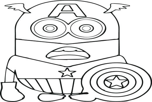 520x350 Minion Christmas Coloring Pages Minion Coloring Pages Coloring