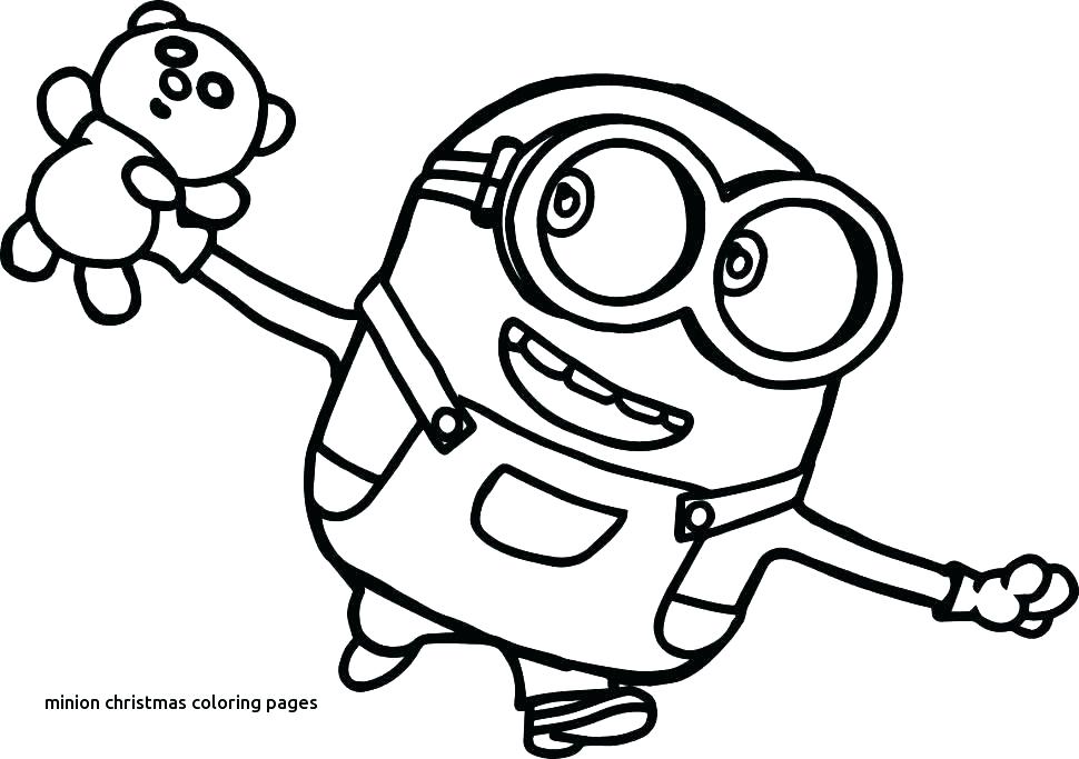 970x683 Minion Christmas Colouring Pages Fuhrer Von