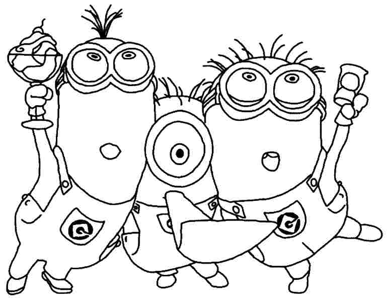 771x600 Free Printable Minion Coloring Pages Coloring Page Surprising
