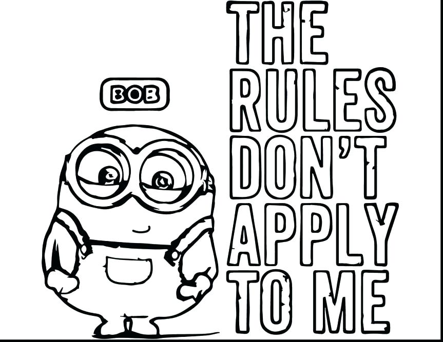 863x667 Evil Minion Coloring Pages Minions Of Book Bob Coloring Free