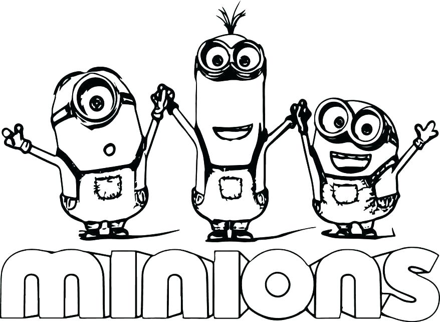 878x642 Minion Coloring Pages Minion Coloring Pages Minions Coloring Pages