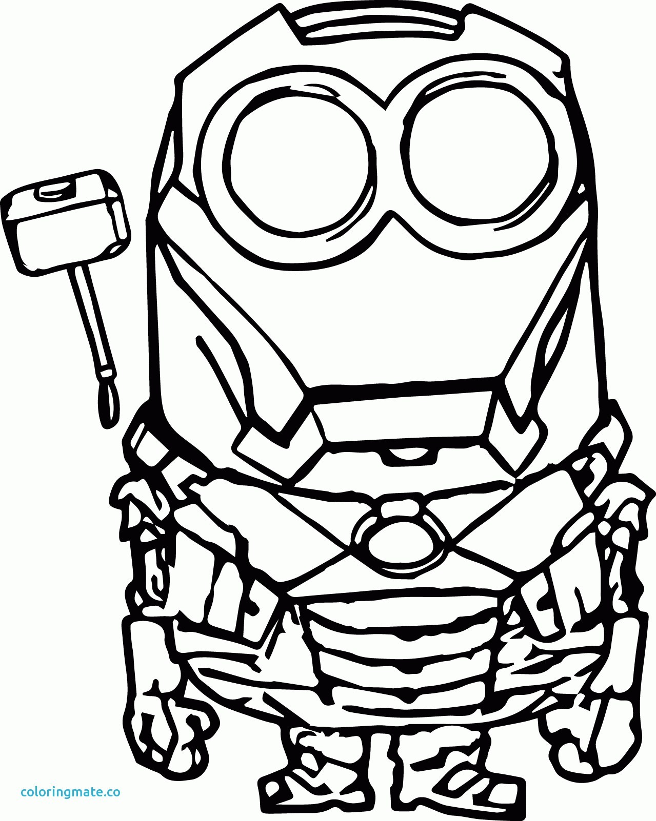 1279x1602 Coloring Pages Of Minions Bob Copy Minion Coloring Pages Free