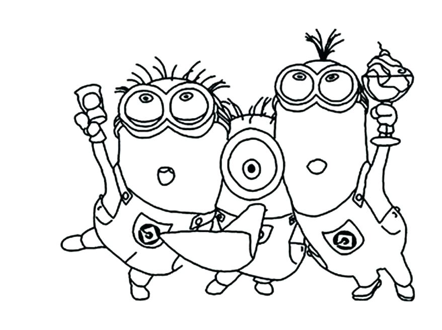 Minion Coloring Pages For Kids at GetColorings.com | Free printable ...