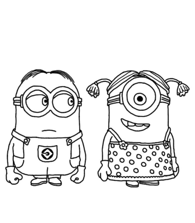756x864 Coloring Pages. Free Printable Minion Coloring Pages