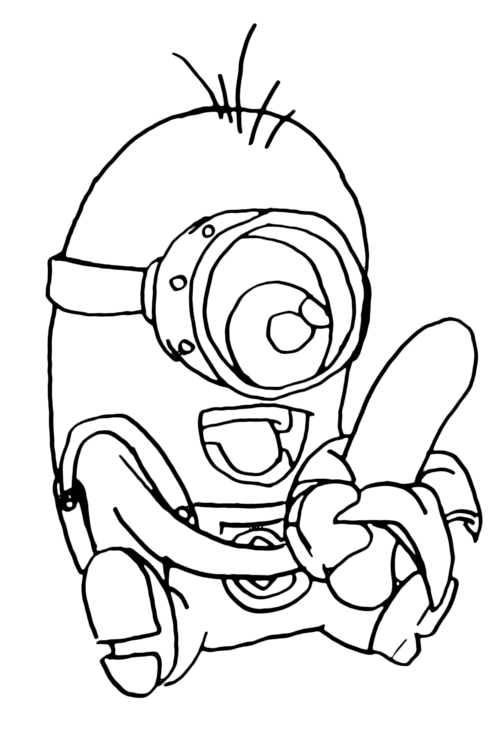 9 Pics Of Kevin The Minion Coloring Pages 1677x2444 9 Pics Of Kevin The Minion Coloring Pages
