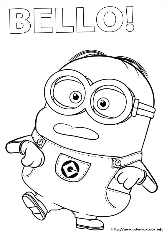 Free Minion Bob Coloring Pages Printable Coloring Free Printable 567x794 Free Minion Bob Coloring Pages Printable Coloring Free Printable