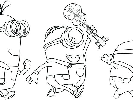 Free Online Minion Coloring Pages Printable Coloring Minion 440x330 Free Online Minion Coloring Pages Printable Coloring Minion