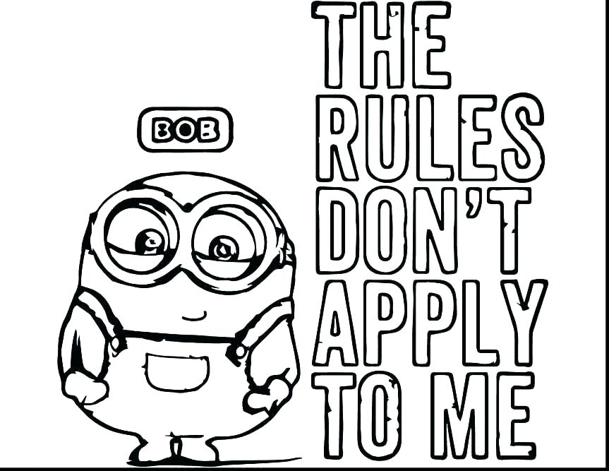 Minion Coloring Pages Minion Coloring Pages Bob Minion Coloring 863x667 Minion Coloring Pages Minion Coloring Pages Bob Minion Coloring