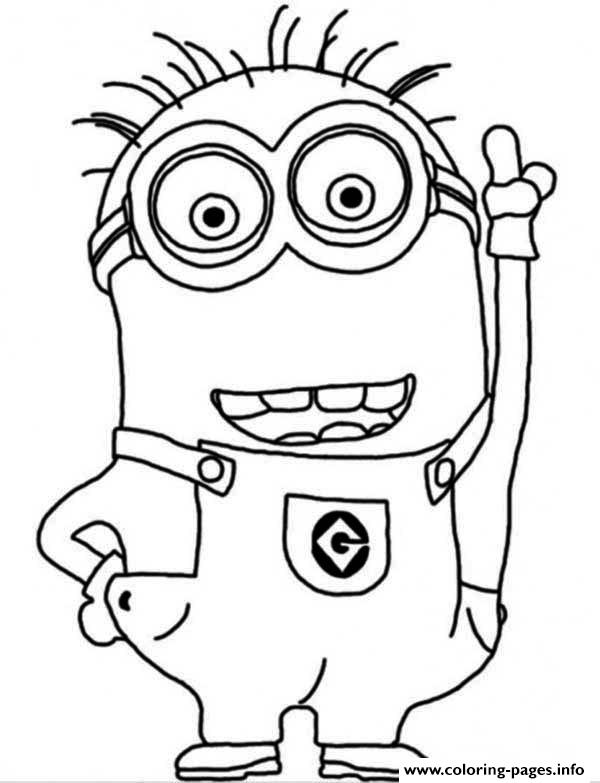 Crazy Dave The Minion Coloring Page Coloring Pages Printable 600x783 Crazy Dave The Minion Coloring Page Coloring Pages Printable