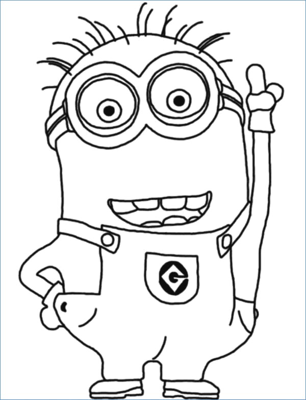 Minion Coloring Pages To Print 600x783 Minion Coloring Pages To Print