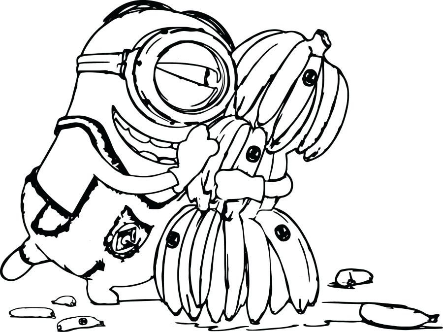 900x674 Printable Minion Halloween Coloring Pages Professional