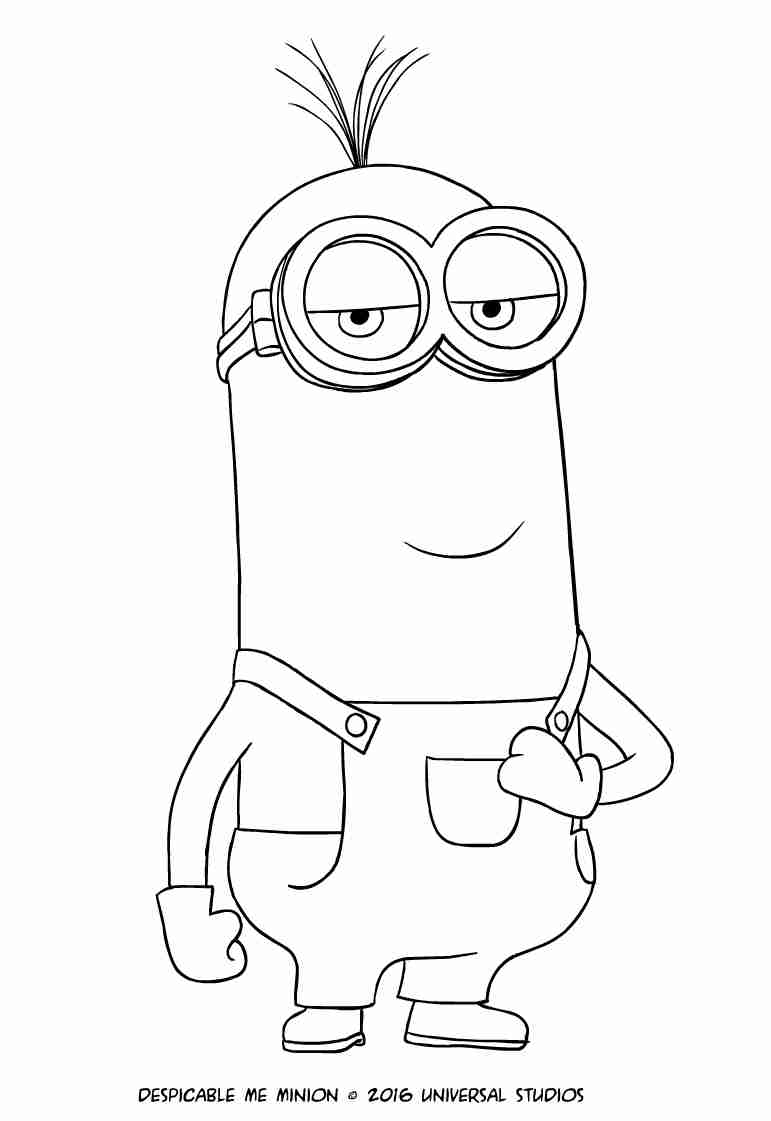 Minion Kevin Coloring Page Simple Minions Pages Olegratiy 771x1121 Minion Kevin Coloring Page Simple Minions Pages Olegratiy