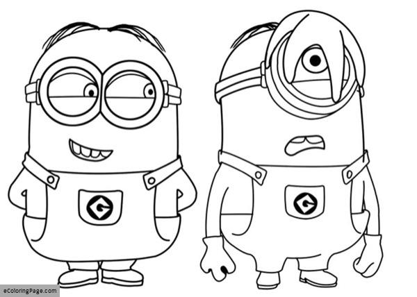 Minion Kevin Coloring Pages at GetColorings.com | Free printable ...