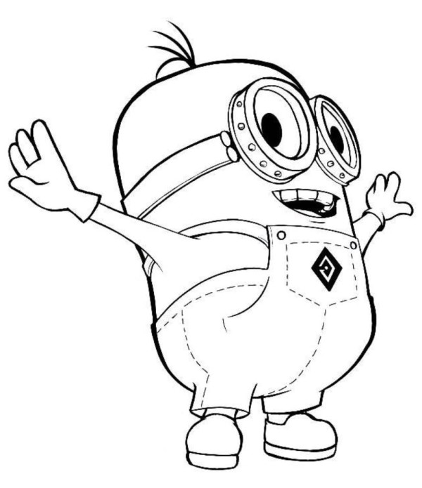 600x695 Despicable Me 2 Minions Coloring Page Disney Coloring Pages