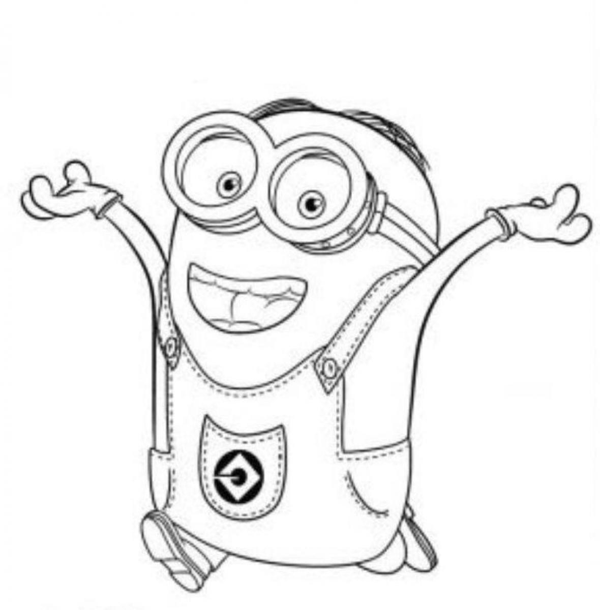 1180x1200 Minion Coloring Pages, Printable Minion Coloring Pages, Free