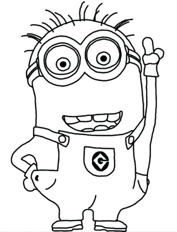 600x783 Minion Printable Coloring Pages Free Printable Minion Birthday