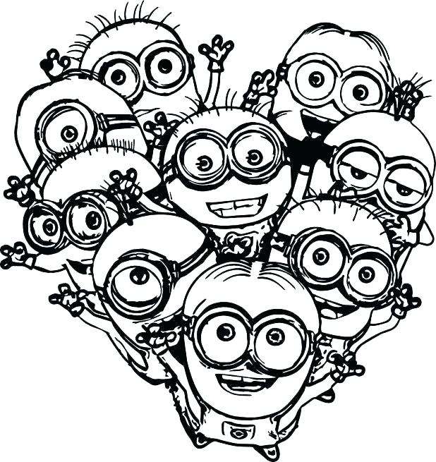 618x655 Printable Minions Coloring Pages Minion Coloring Pages Minion