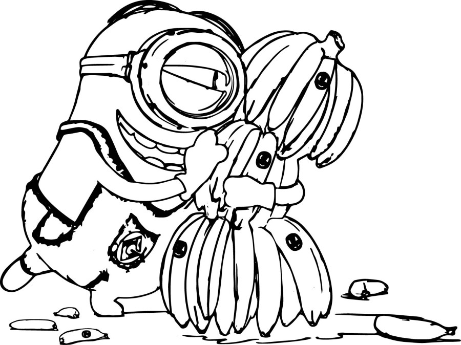 Minion Coloring Pages 900x674 Minion Coloring Pages