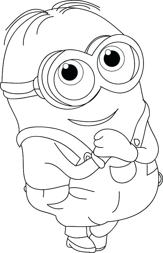 Minions Coloring Pages 564x873 Minions Coloring Pages