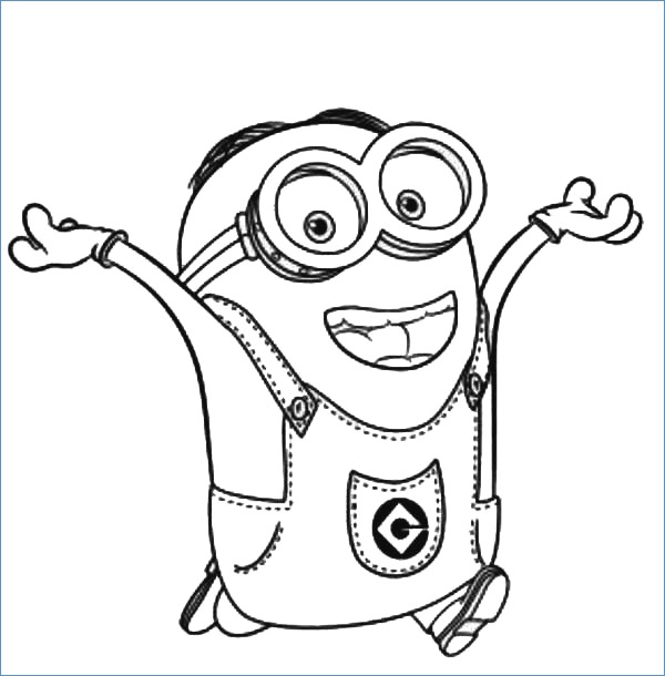 Minion Coloring Pages To Print 600x610 Minion Coloring Pages To Print